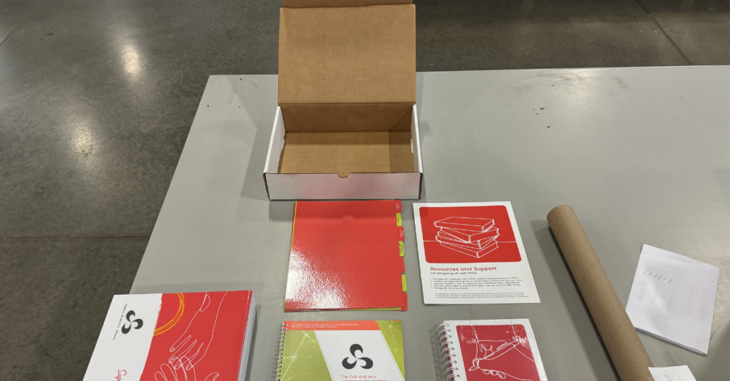pre-kitting versus kit to order represented by empty box and materials ready